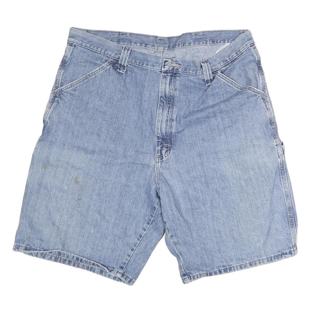 WRANGLER Mens Shorts Blue Denim Casual M W34 Cotton Classic Fit