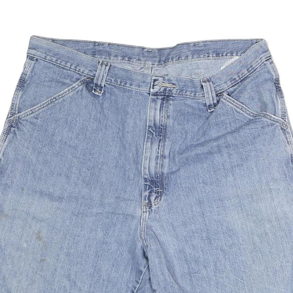 WRANGLER Mens Shorts Blue Denim Casual M W34 Cotton Classic Fit