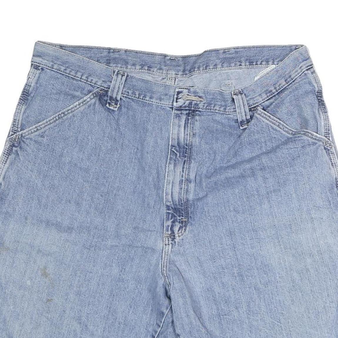 WRANGLER Mens Shorts Blue Denim Casual M W34 Cotton Classic Fit