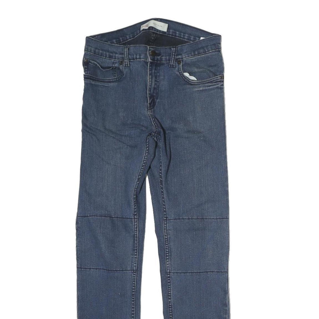 LEVI'S 511 Skinny Mens Jeans Blue Slim Denim Medium W28 L28 Zip Cotton Stylish