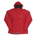 JACK WOLFSKIN Womens Red Outdoor Jacket UK 16 Polyamide Waterproof Zip Hooded