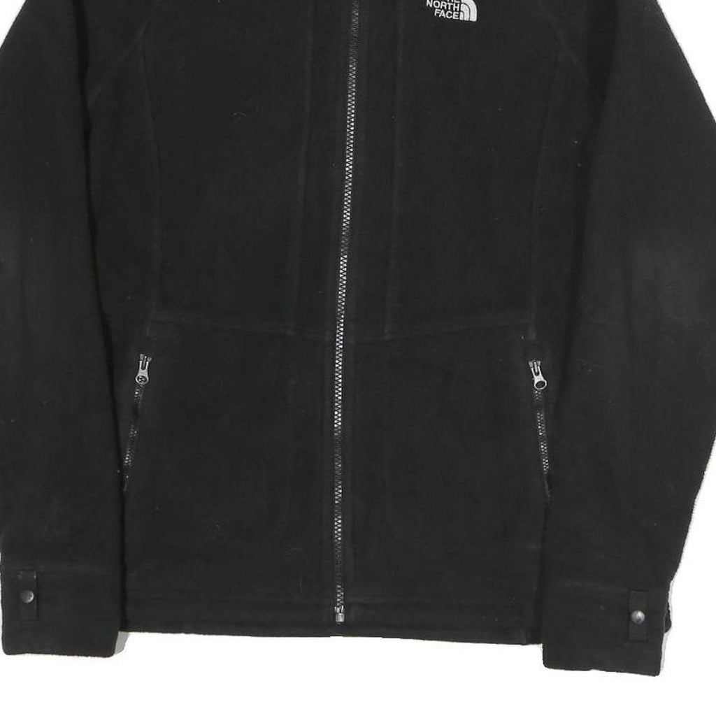 THE NORTH FACE Womens Black Jacket M Polyester Blend Zip Plain Outdoor Casual