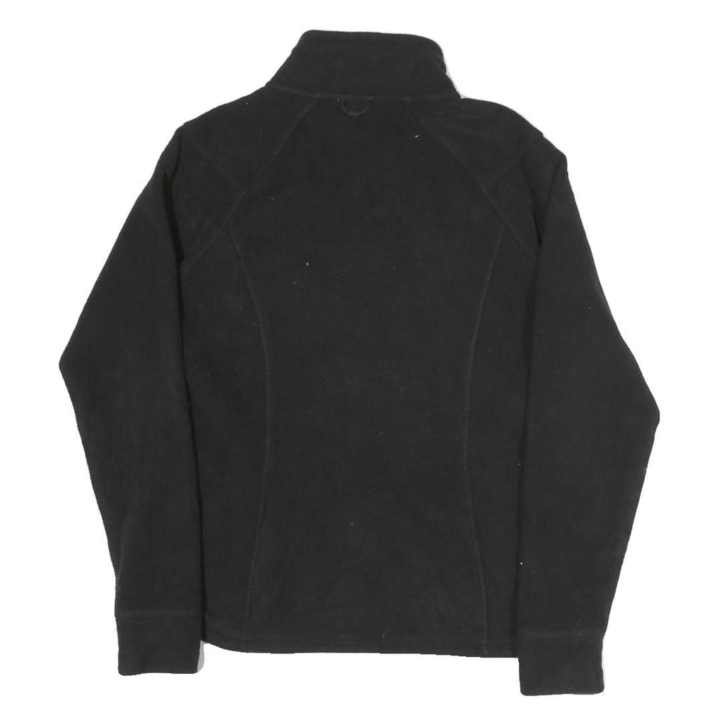 THE NORTH FACE Womens Black Jacket M Polyester Blend Zip Plain Outdoor Casual