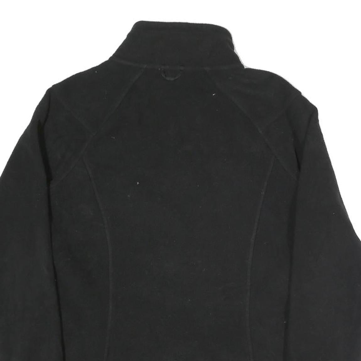 THE NORTH FACE Womens Black Jacket M Polyester Blend Zip Plain Outdoor Casual