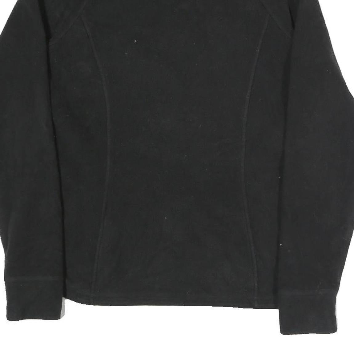 THE NORTH FACE Womens Black Jacket M Polyester Blend Zip Plain Outdoor Casual