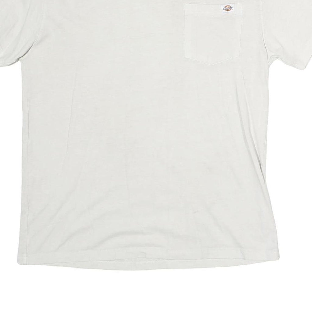 DICKIES Mens White Pocket T-Shirt M Short Sleeve Crew Neck Casual