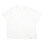 CHARLES VOGELE Womens White Shirt L Cotton Blend Casual Button Down