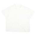 CHARLES VOGELE Womens White Shirt L Cotton Blend Casual Button Down