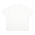 CHARLES VOGELE Womens White Shirt L Cotton Blend Casual Button Down