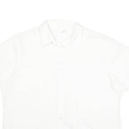 CHARLES VOGELE Womens White Shirt L Cotton Blend Casual Button Down