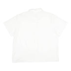 CHARLES VOGELE Womens White Shirt L Cotton Blend Casual Button Down