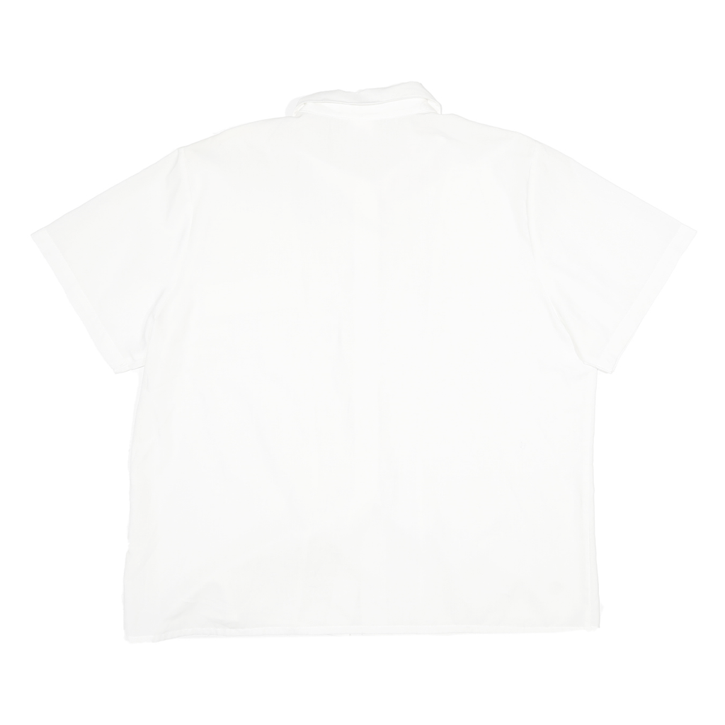 CHARLES VOGELE Womens White Shirt L Cotton Blend Casual Button Down