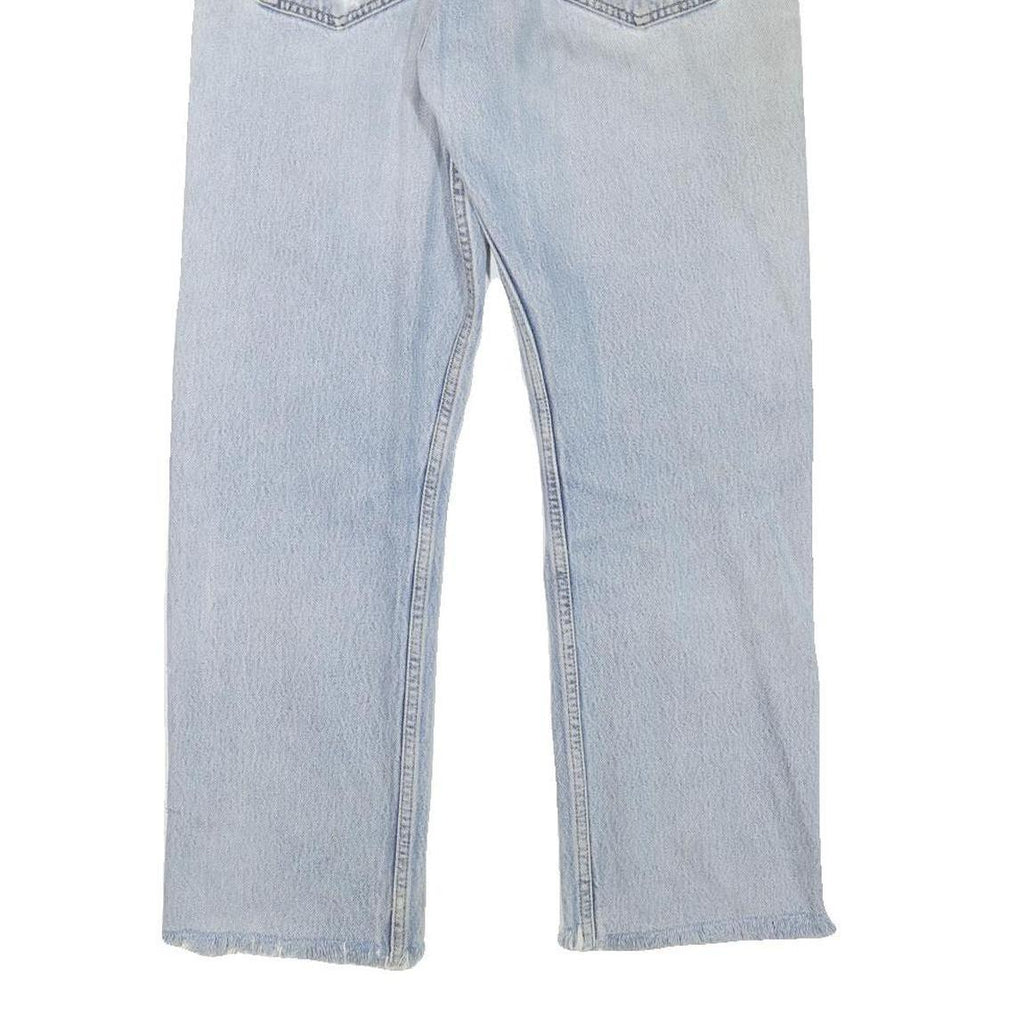 LEVI'S 501XX Mens Jeans Light Blue Regular Straight Denim Stone Wash W32 L27