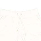 JUICY COUTURE Womens Shorts White Casual S W28 Drawstring Logo Embroidered