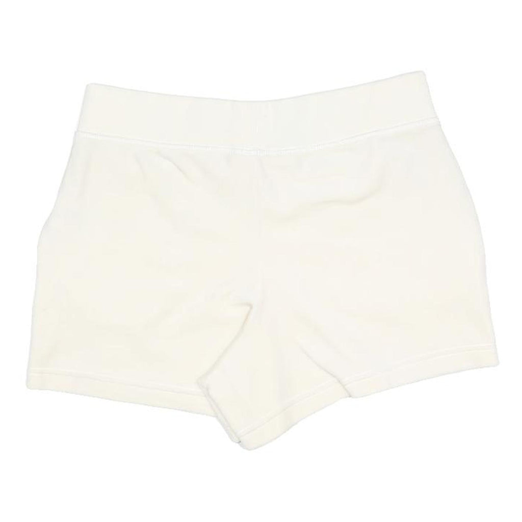 JUICY COUTURE Womens Shorts White Casual S W28 Drawstring Logo Embroidered
