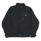 CARHARTT Mens Black XL Nylon Zip Jacket Plain Outdoor Workwear Weatherproof