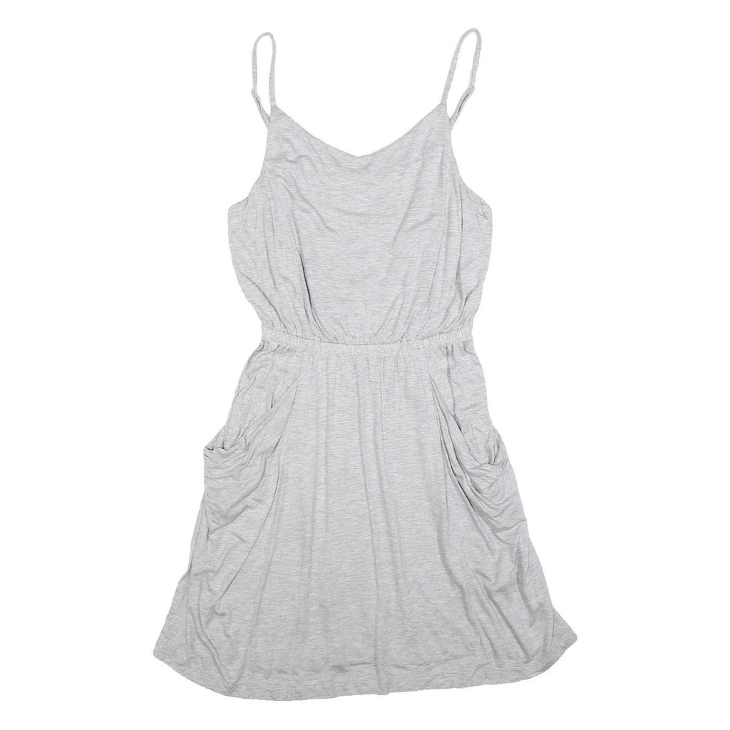 GAP Womens Grey Cotton Spaghetti Strap Day Dress Size M Comfortable Casual