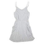 GAP Womens Grey Cotton Spaghetti Strap Day Dress Size M Comfortable Casual