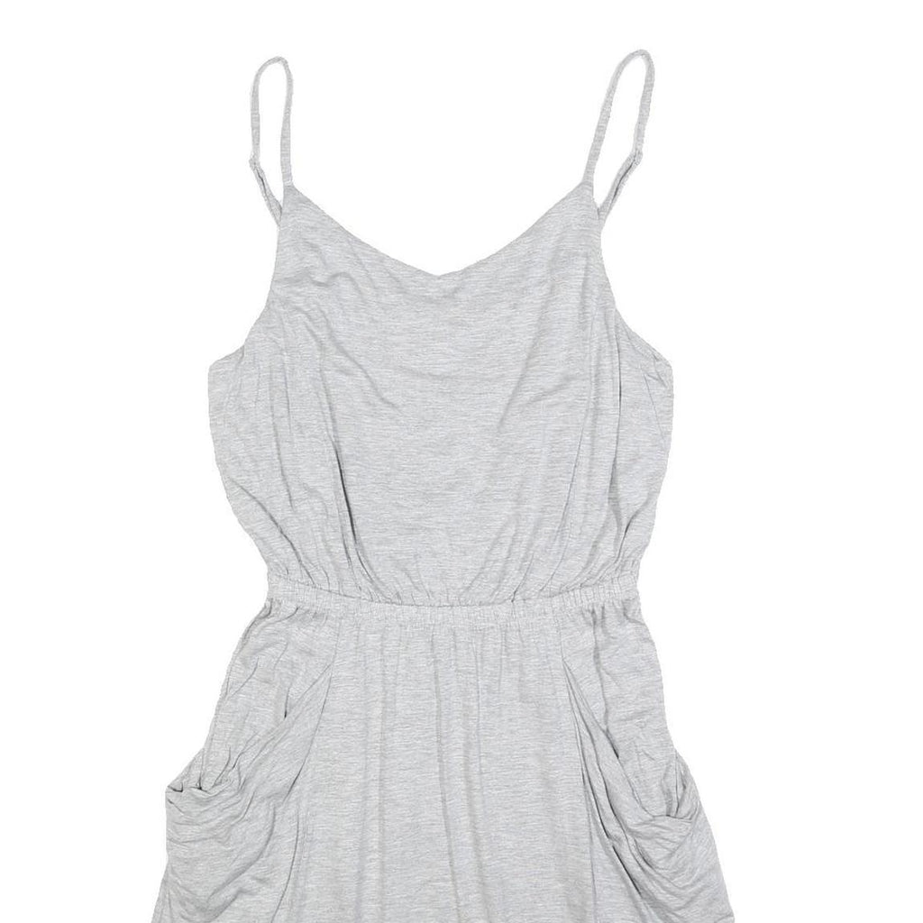 GAP Womens Grey Cotton Spaghetti Strap Day Dress Size M Comfortable Casual