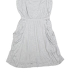 GAP Womens Grey Cotton Spaghetti Strap Day Dress Size M Comfortable Casual