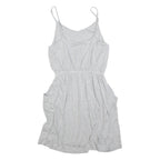 GAP Womens Grey Cotton Spaghetti Strap Day Dress Size M Comfortable Casual