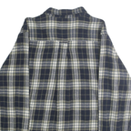 RED HEAD Mens Blue & Cream Plaid Shirt M Cotton Casual Button Down Long Sleeve