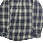 RED HEAD Mens Blue & Cream Plaid Shirt M Cotton Casual Button Down Long Sleeve