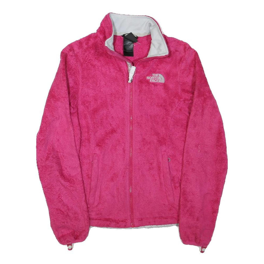 THE NORTH FACE Womens Pink Jacket XS Polyester Blend Fleece Zip Outdoor Casual