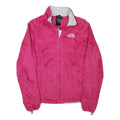 THE NORTH FACE Womens Pink Jacket XS Polyester Blend Fleece Zip Outdoor Casual