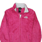 THE NORTH FACE Womens Pink Jacket XS Polyester Blend Fleece Zip Outdoor Casual