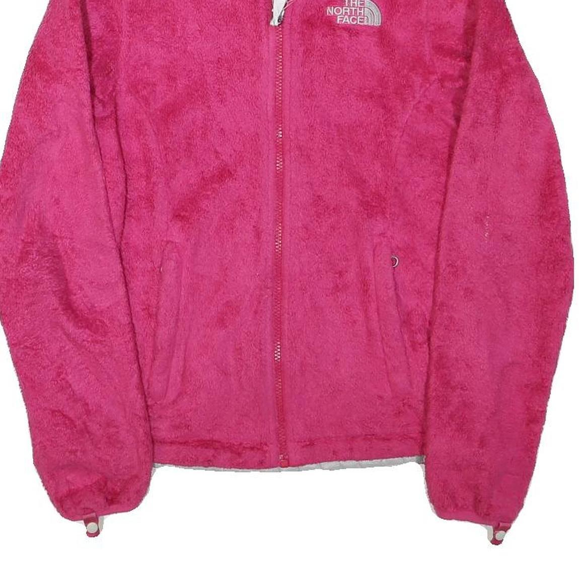 THE NORTH FACE Womens Pink Jacket XS Polyester Blend Fleece Zip Outdoor Casual