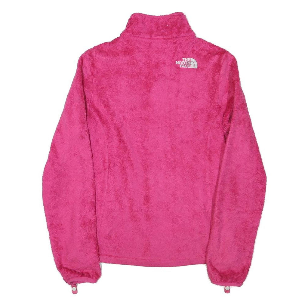 THE NORTH FACE Womens Pink Jacket XS Polyester Blend Fleece Zip Outdoor Casual