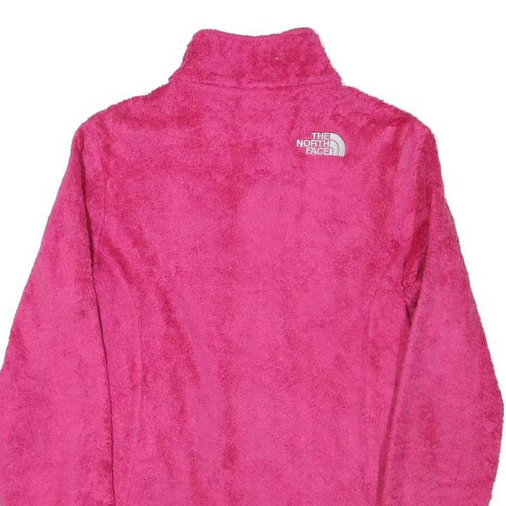 THE NORTH FACE Womens Pink Jacket XS Polyester Blend Fleece Zip Outdoor Casual
