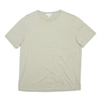 COS Mens Beige Classic T-Shirt M Short Sleeve Crew Neck Minimalist Cotton Blend