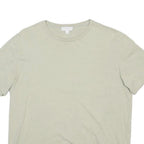 COS Mens Beige Classic T-Shirt M Short Sleeve Crew Neck Minimalist Cotton Blend