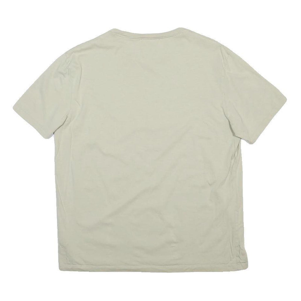 COS Mens Beige Classic T-Shirt M Short Sleeve Crew Neck Minimalist Cotton Blend
