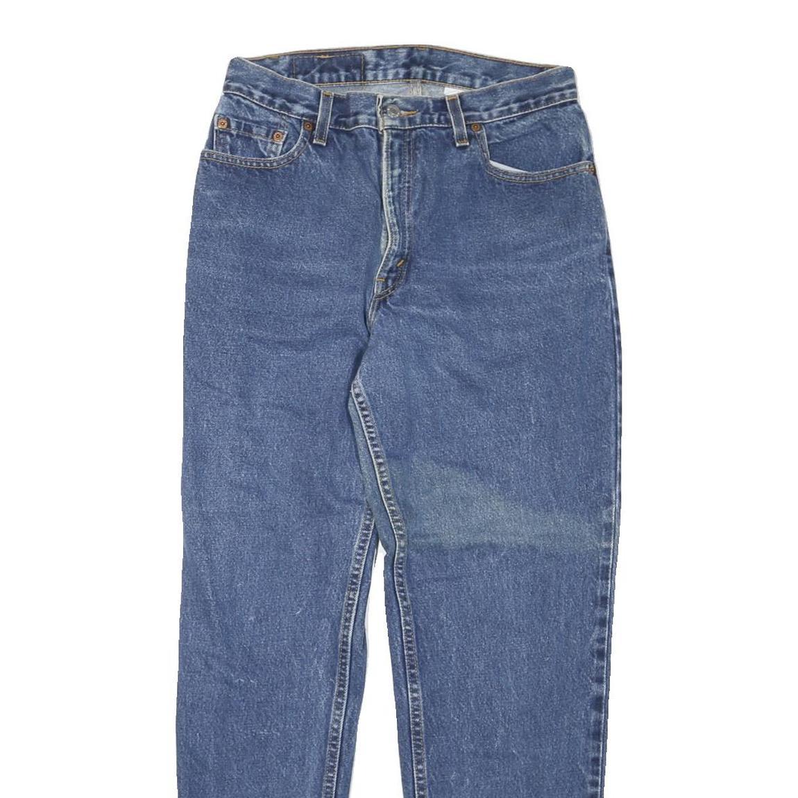 LEVI'S Womens Regular Fit Blue Denim Jeans W30 L30 Zip Classic Pockets