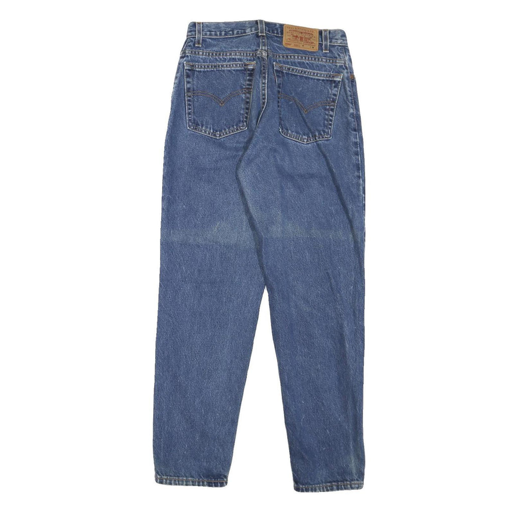 LEVI'S Womens Regular Fit Blue Denim Jeans W30 L30 Zip Classic Pockets