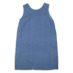 ERIKA Womens Shift Dress Blue Denim Sleeveless Short L