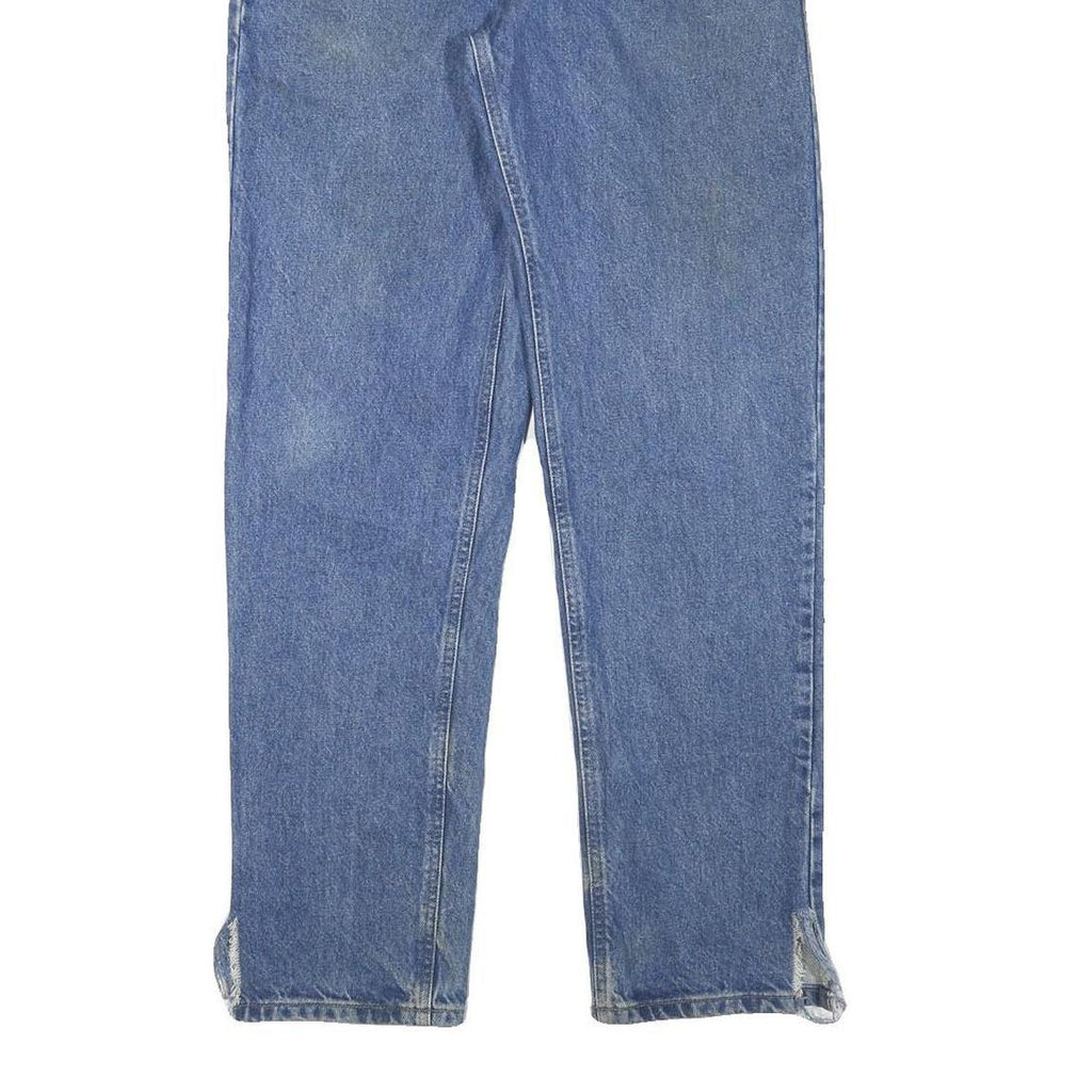 CARHARTT Mens Blue Denim Regular Straight Cotton Blend Medium W30 L31 Zip