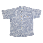 GOTCHA SPORT Mens Blue Pattern Shirt M Cotton Casual Holiday Summer