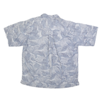 GOTCHA SPORT Mens Blue Pattern Shirt M Cotton Casual Holiday Summer