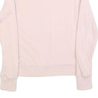 CALVIN KLEIN Womens Pink Crew Neck XS Cotton Blend Sweatshirt Logo Print