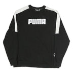 NIKE Mens Black Crew Neck XL Sweatshirt Cotton Pullover Sportswear Casual