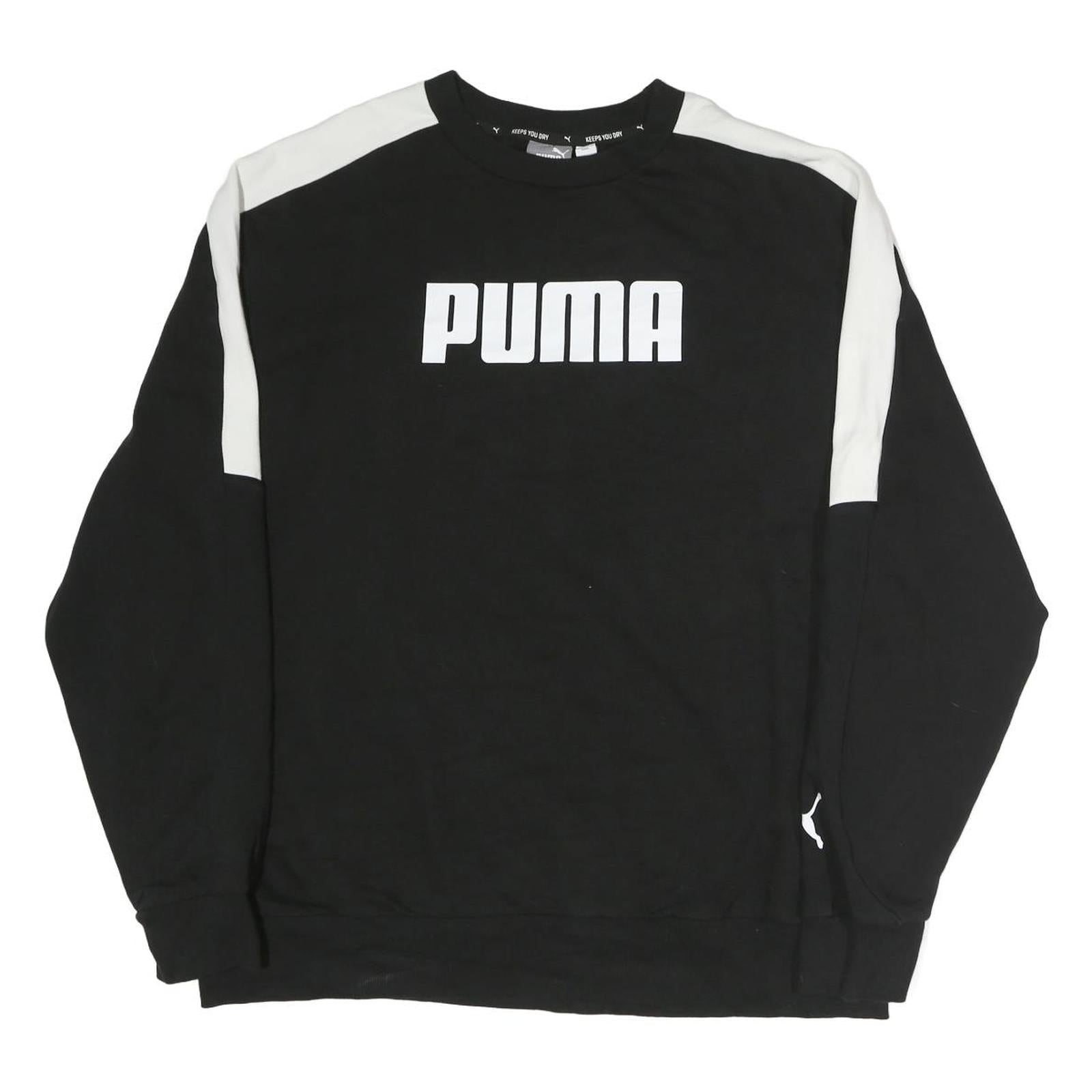 NIKE Mens Black Crew Neck XL Sweatshirt Cotton Pullover Sportswear Casual