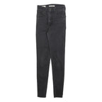 LEVI'S Big E Womens Slim Skinny Denim Dark Black W25 L30 Stretch Cotton Jeans