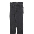 LEVI'S Big E Womens Slim Skinny Denim Dark Black W25 L30 Stretch Cotton Jeans