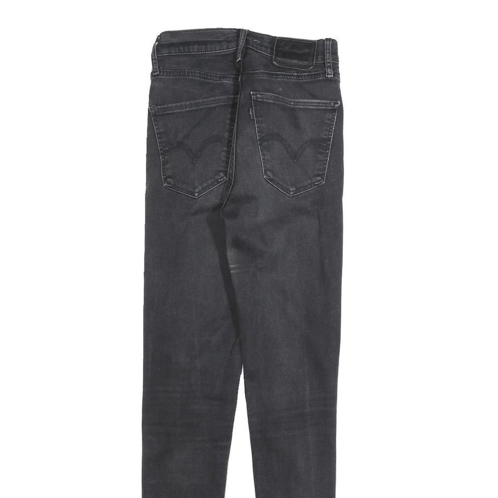 LEVI'S Big E Womens Slim Skinny Denim Dark Black W25 L30 Stretch Cotton Jeans