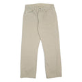LEVI'S 501 Mens Jeans Beige Regular Straight Denim W31 L27 Classic Button Fly