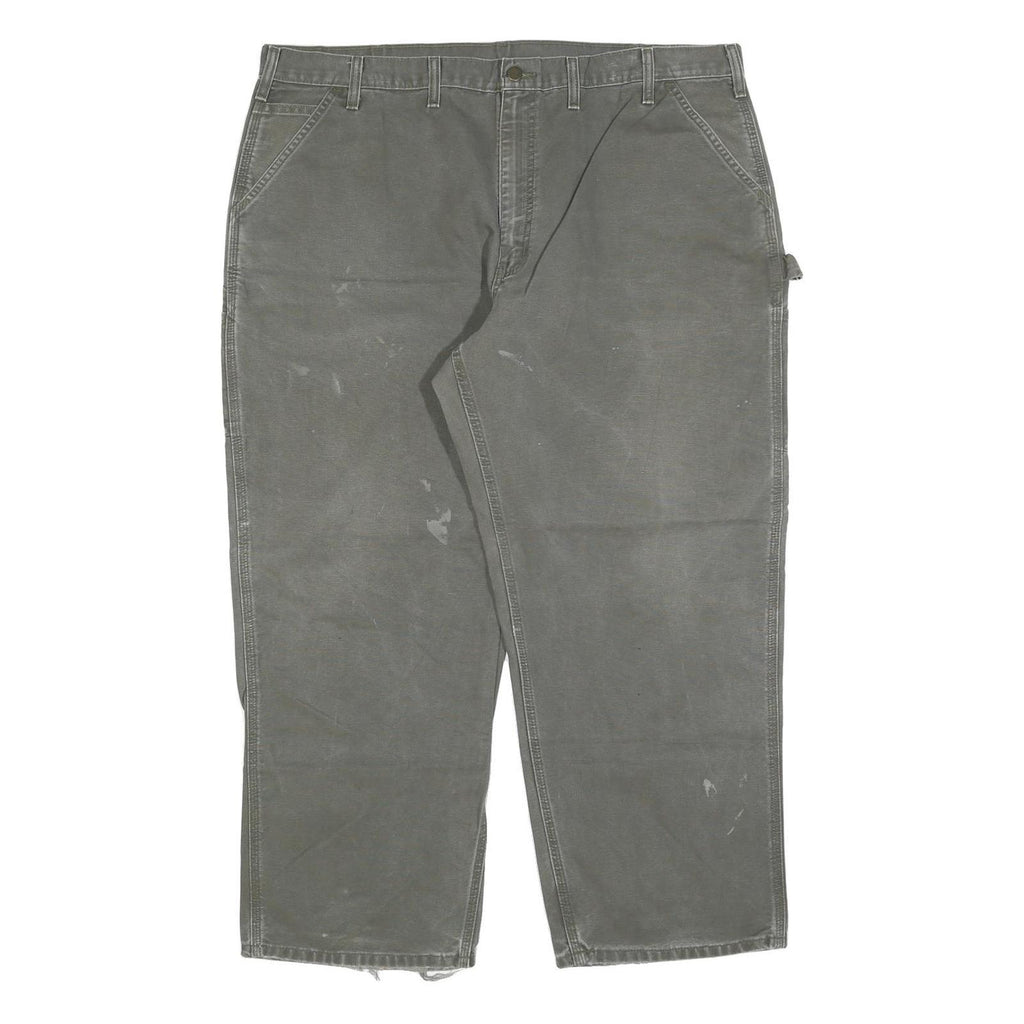 CARHARTT Mens Jeans Green Relaxed Straight Denim Medium W44 L30 Workwear